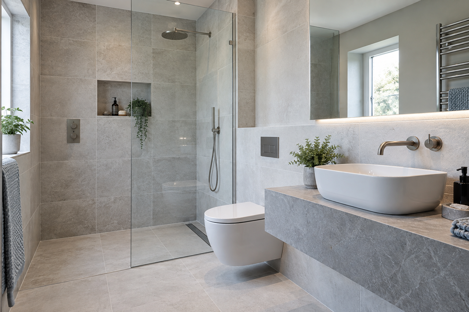 Bathroom plumbing installation